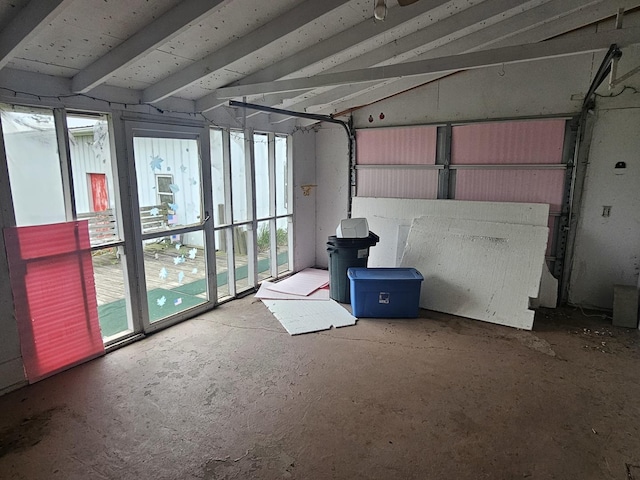 23018 Freeport Rd, Sterling, IL 61081 - unfurnished sunroom with vaulted ceiling and healthy amount of natural light