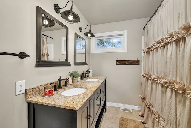 480 Logue Cir, Seneca, IL 61360 - full bathroom with baseboards and double vanity