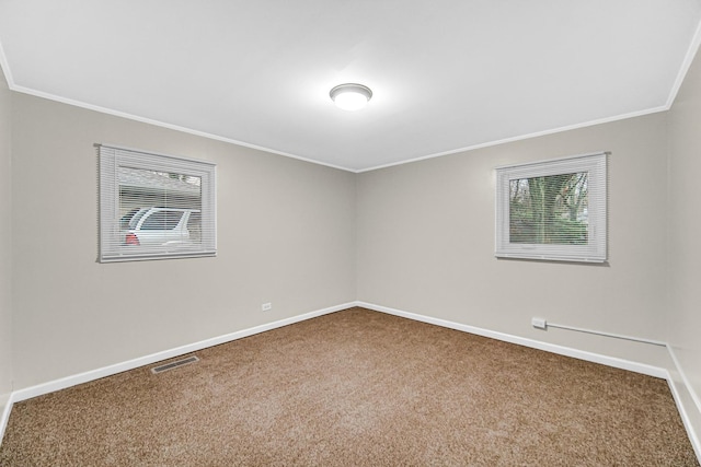 172 Nanti St, Park Forest, IL 60466 - carpeted spare room featuring crown molding, baseboards, and plenty of natural light