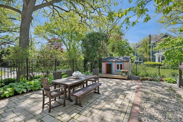 350 Elder Ln, Winnetka, IL 60093 - fenced backyard featuring outdoor dining area and a patio area