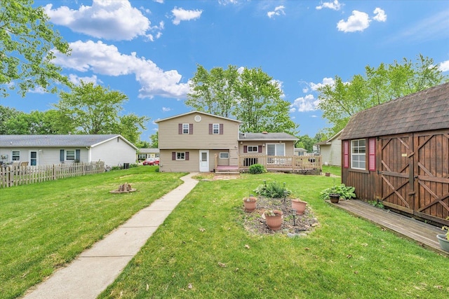 404 S Neal St, Camargo, IL 61919 - rear view of property featuring a deck