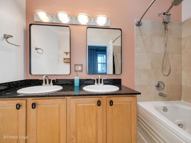 2636 N Fairfield Ave Unit 1N, Chicago, IL 60647 - full bath with bathing tub / shower combination and double vanity