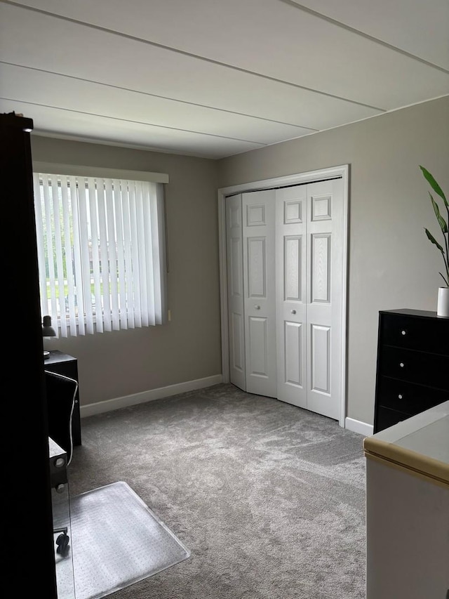 13515 Leclaire Ave Unit 55, Crestwood, IL 60418 - unfurnished bedroom featuring carpet floors, baseboards, and a closet