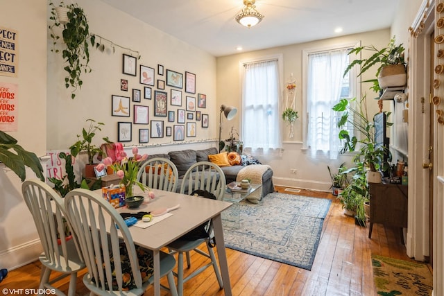 1120 W Newport Ave, Chicago, IL 60657 - sitting room with hardwood / wood-style floors, baseboards, and recessed lighting