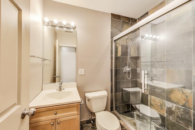 1935 S State St Unit 4, Chicago, IL 60616 - full bath featuring toilet, vanity, and a shower stall
