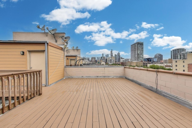 1935 S State St Unit 4, Chicago, IL 60616 - deck featuring a skyline view