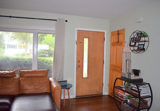 17 E Central Ave, Lombard, IL 60148 - foyer entrance featuring dark wood-style flooring and baseboards