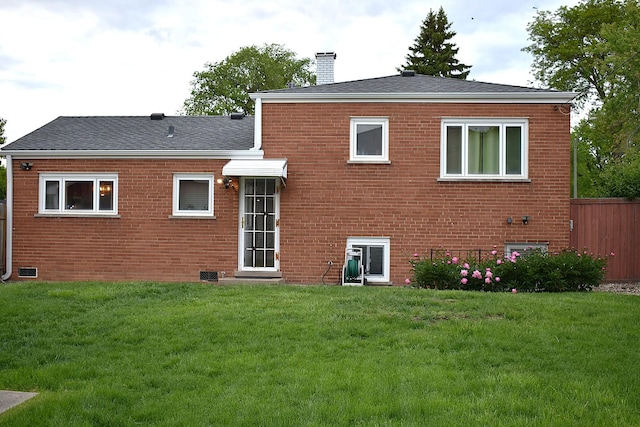 17 E Central Ave, Lombard, IL 60148 - back of house featuring brick siding, a chimney, and a shingled roof