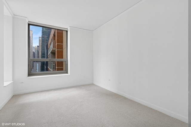 420 E Waterside Dr Unit 1103, Chicago, IL 60601 - carpeted spare room with baseboards and a view of city