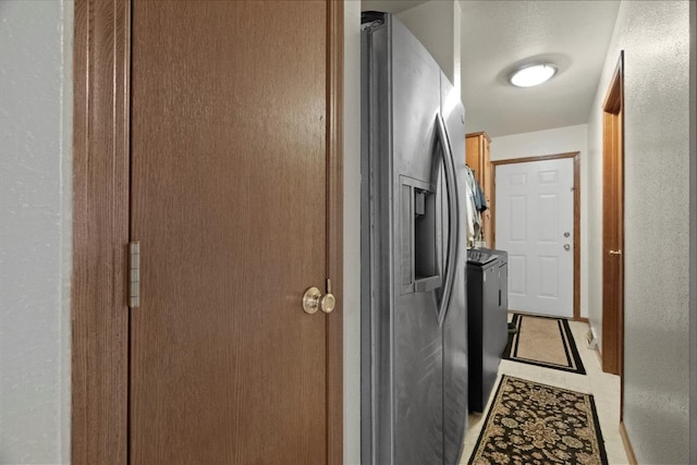 26630 W Il Route 134, Ingleside, IL 60041 - hall with washing machine and clothes dryer