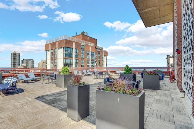 1325 N State Pkwy Unit 17C, Chicago, IL 60610 - view of patio featuring a city view