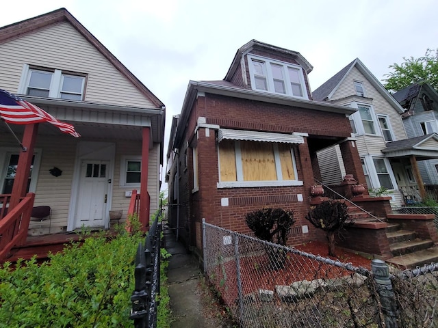 7118 S Morgan St, Chicago, IL 60621 - view of front of home with brick siding and covered porch