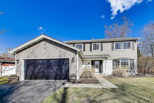 6S009 Steeple Run Dr, Naperville, IL 60540 - traditional home featuring a garage, a front lawn, and driveway