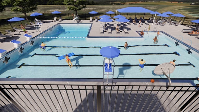 6S009 Steeple Run Dr, Naperville, IL 60540 - community pool with a patio