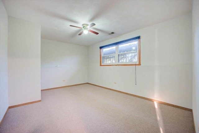 38059 N Holdridge Ave, Beach Park, IL 60087 - carpeted spare room featuring a ceiling fan and baseboards