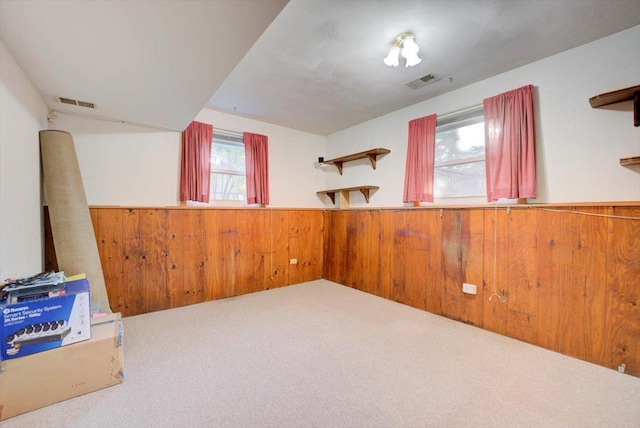 38059 N Holdridge Ave, Beach Park, IL 60087 - carpeted spare room with wooden walls and wainscoting