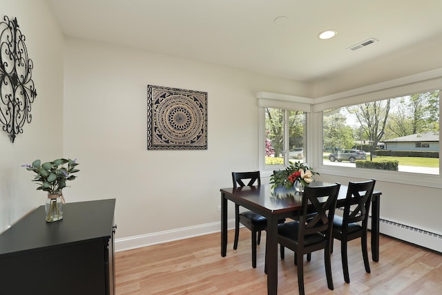 2946 Knollwood Ln, Glenview, IL 60025 - dining space featuring light wood-style floors, recessed lighting, and baseboards