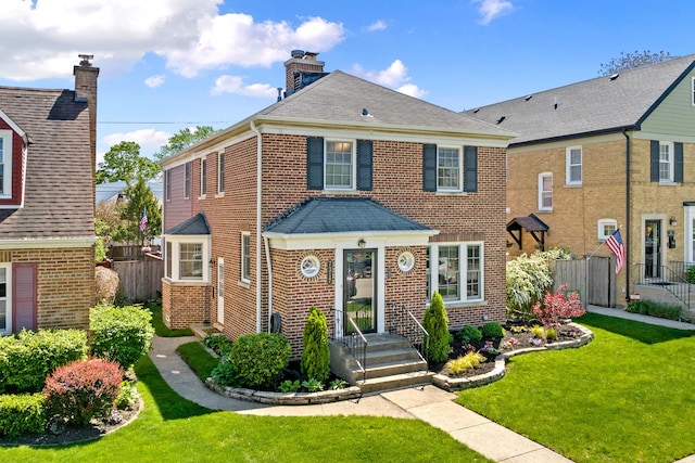 7317 W Greenleaf St, Chicago, IL 60631 - view of front of house with brick siding and a shingled roof