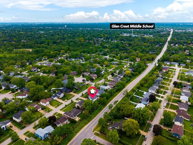 2S151 Stratford Rd, Glen Ellyn, IL 60137 - aerial view of property's location featuring nearby suburban area