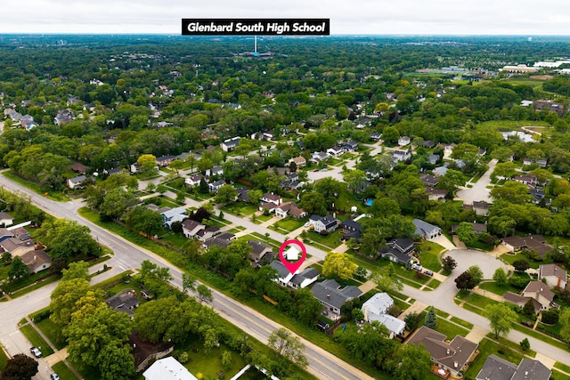 2S151 Stratford Rd, Glen Ellyn, IL 60137 - aerial view of property's location with nearby suburban area