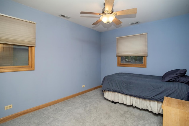 5148 S Newland Ave, Chicago, IL 60638 - bedroom featuring carpet, baseboards, and a ceiling fan