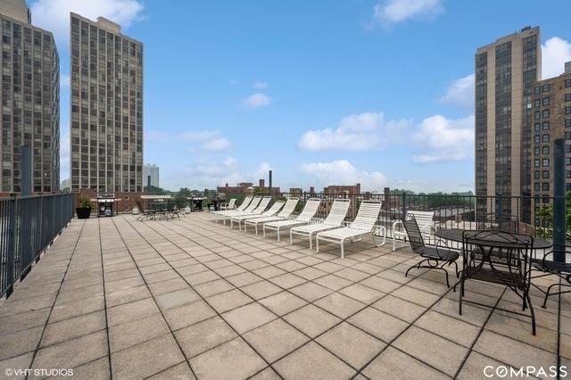 2300 N Commonwealth Ave Unit 2L, Chicago, IL 60614 - view of patio / terrace featuring a city view