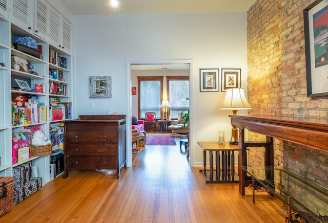 3711 N Pine Grove Ave Unit 2Nw, Chicago, IL 60613 - hallway featuring hardwood / wood-style flooring