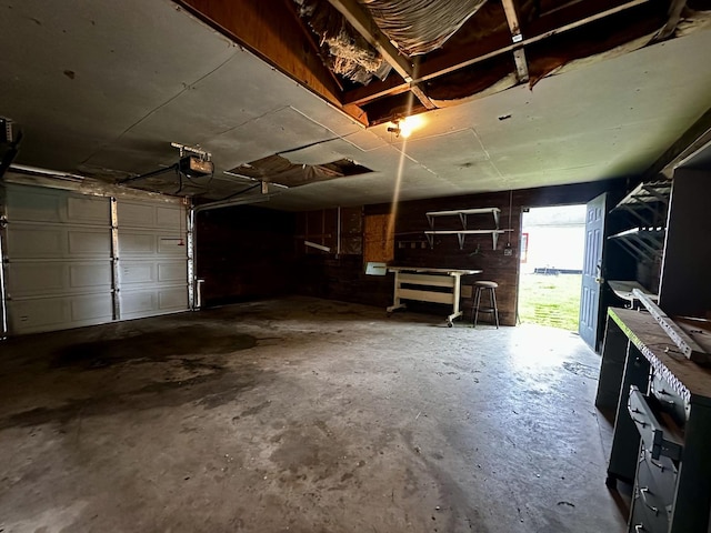 509 E Webster St, Clinton, IL 61727 - garage with a garage door opener