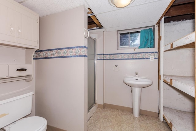 217 W Moulton St, Pontiac, IL 61764 - full bathroom featuring toilet and a stall shower