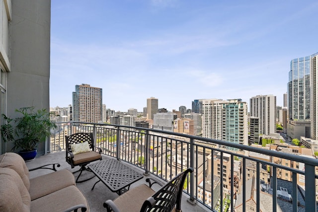 600 N Dearborn St Unit 2005, Chicago, IL 60654 - balcony featuring a view of skyline