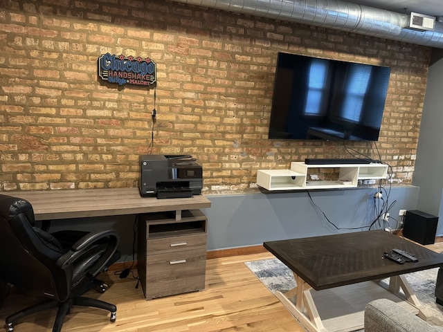 4104 N Mozart St Unit Ge, Chicago, IL 60618 - home office featuring wood finished floors and baseboards
