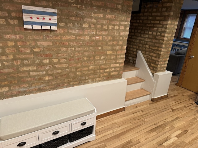 4104 N Mozart St Unit Ge, Chicago, IL 60618 - basement featuring light wood-style floors and stairway