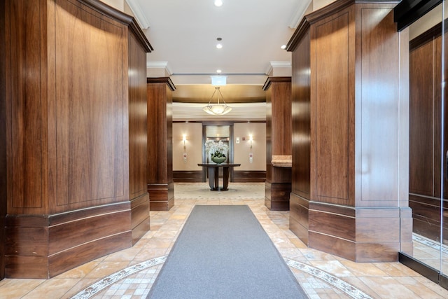 233 E 13th St Unit 2001, Chicago, IL 60605 - lobby with crown molding and recessed lighting