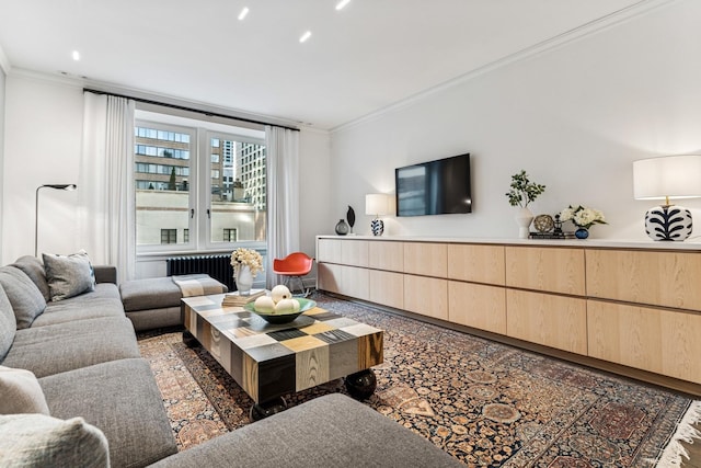 209 E Lake Shore Dr Unit 3W, Chicago, IL 60611 - living area with ornamental molding and granite floors