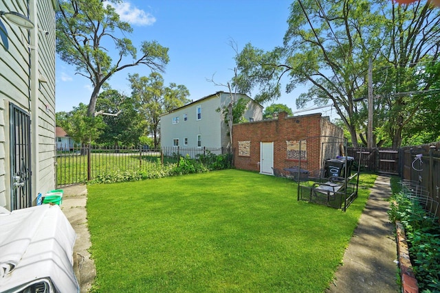 10807 S Wentworth Ave, Chicago, IL 60628 - fenced backyard with an outbuilding