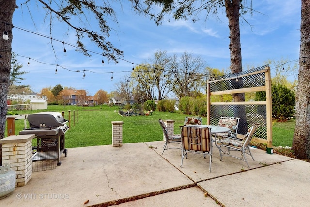 24452 W Blvd Dejohn, Naperville, IL 60564 - view of patio / terrace featuring outdoor dining area and area for grilling
