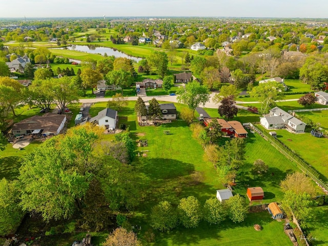 24452 W Blvd Dejohn, Naperville, IL 60564 - aerial perspective of suburban area featuring a large body of water