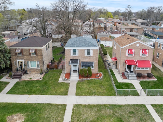 9026 S Colfax Ave, Chicago, IL 60617 - aerial perspective of suburban area