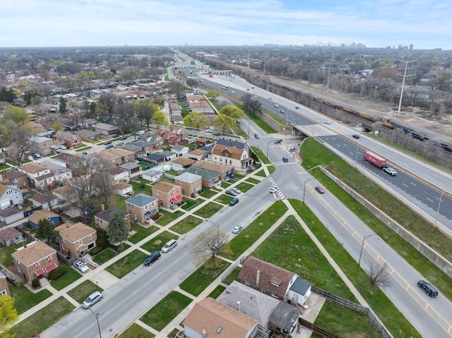 9026 S Colfax Ave, Chicago, IL 60617 - aerial perspective of suburban area featuring a main thoroughfare