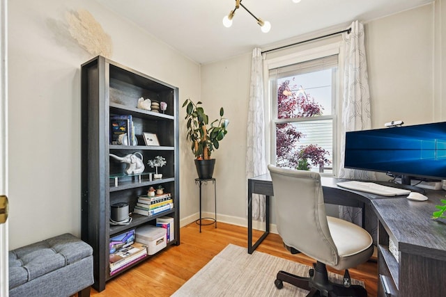 2741 N 75th Ave, Elmwood Park, IL 60707 - home office featuring wood finished floors