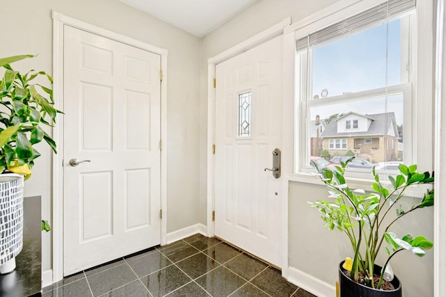 2741 N 75th Ave, Elmwood Park, IL 60707 - entryway with baseboards and granite tiled floors