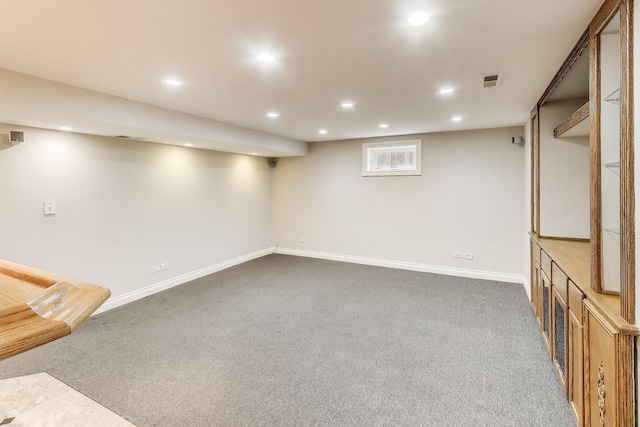 2004 Linden Ave, Park Ridge, IL 60068 - below grade area with carpet, recessed lighting, and baseboards