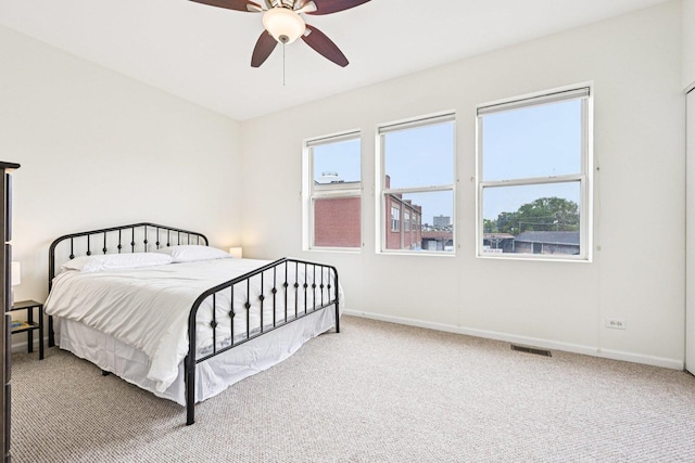 7511 Brown Ave Unit N, Forest Park, IL 60130 - carpeted bedroom featuring baseboards and ceiling fan