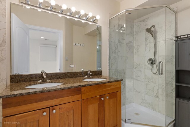 25 E 26th St Unit 4, Chicago, IL 60616 - full bath featuring a stall shower and double vanity