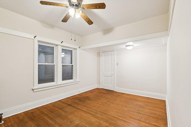217 S Oak Park Ave, Oak Park, IL 60302 - unfurnished room featuring wood finished floors and a ceiling fan