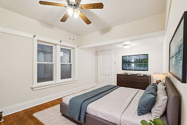 217 S Oak Park Ave, Oak Park, IL 60302 - bedroom featuring wood finished floors and a ceiling fan
