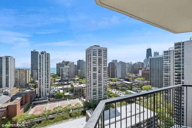 1560 N Sandburg Ter Unit 2202, Chicago, IL 60610 - balcony with a skyline view