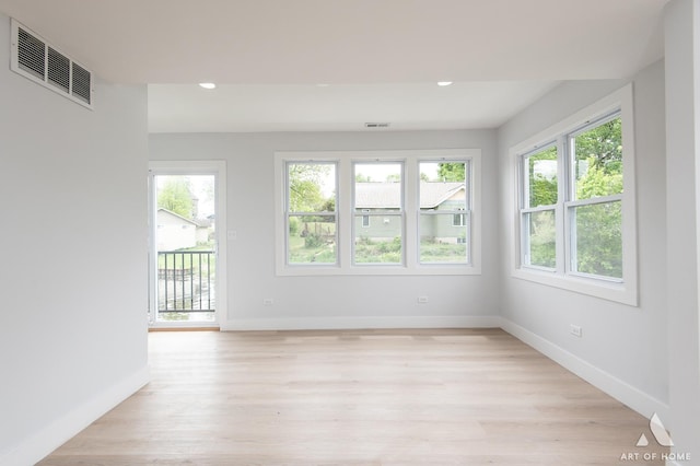 26415 W Beach St, Antioch, IL 60002 - spare room featuring recessed lighting, light wood finished floors, and baseboards