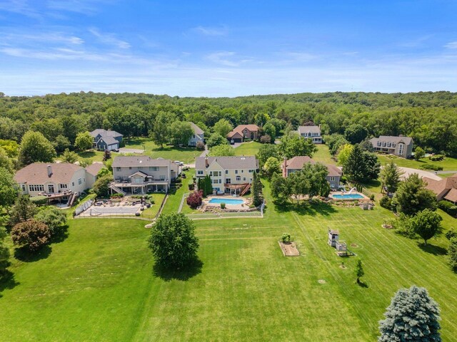 6312 Kingsbridge Dr, Cary, IL 60013 - aerial perspective of suburban area featuring a pool