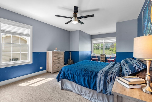 6312 Kingsbridge Dr, Cary, IL 60013 - carpeted bedroom featuring baseboards and a ceiling fan